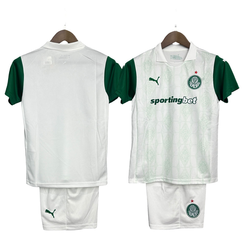 Detský Palmeiras 2025-26 Hosťovský Dres Biela