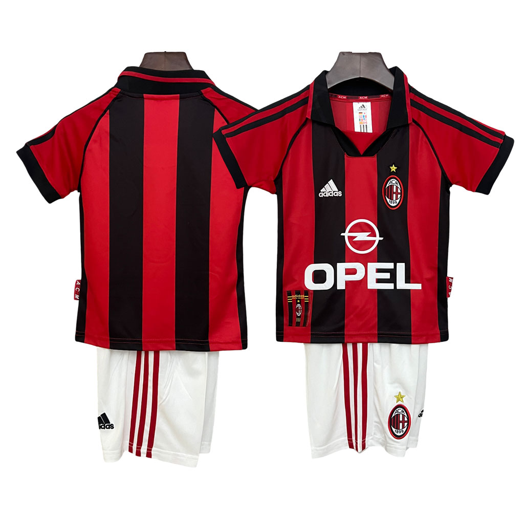 Retro AC Milan 9899 Domáci Dres pre deti