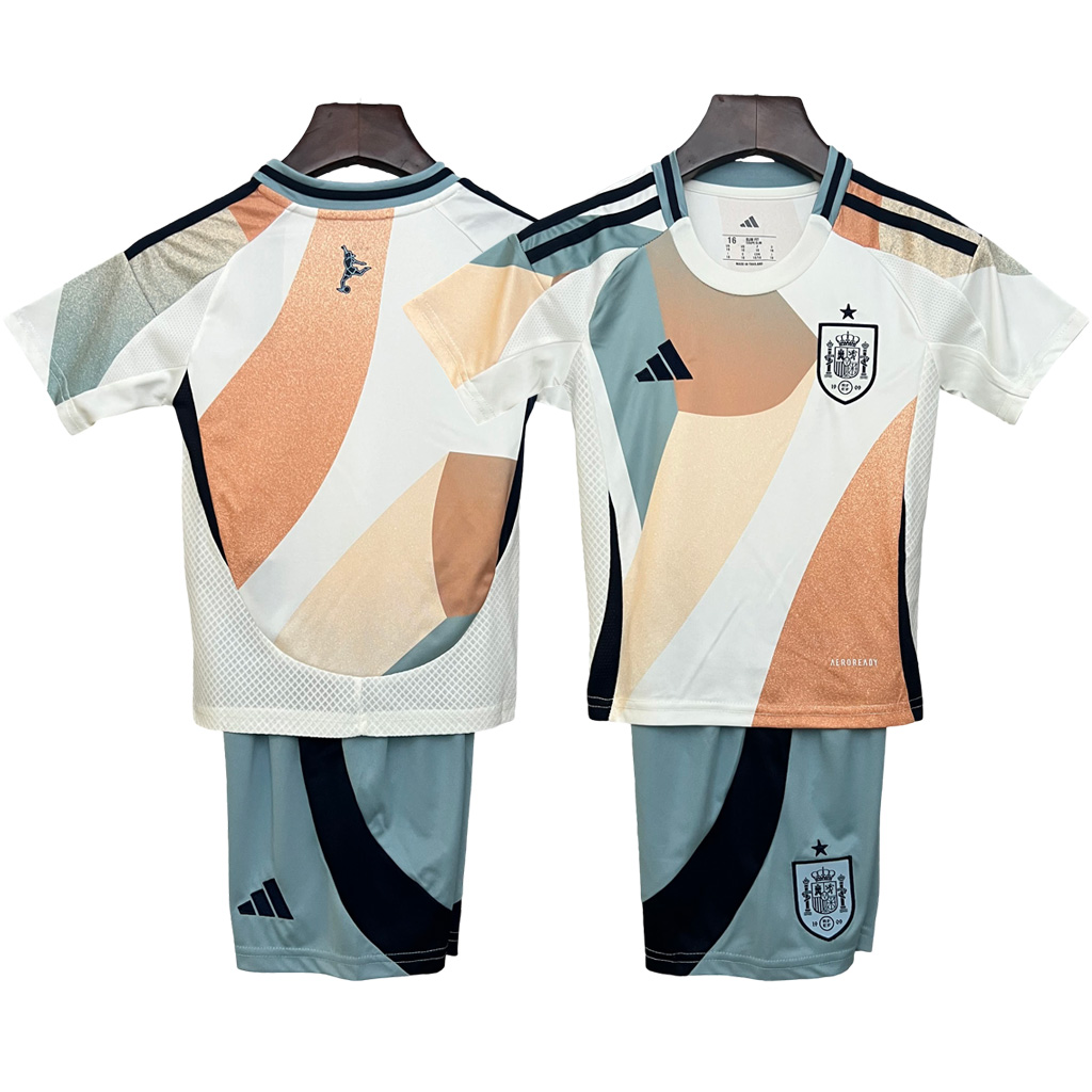 Spanien 2025 Auswärtstrikot Fußballtrikot Kinder set
