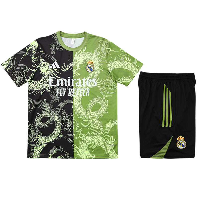 Detská tréningová súprava Real Madrid 25/26 zelený/čierny