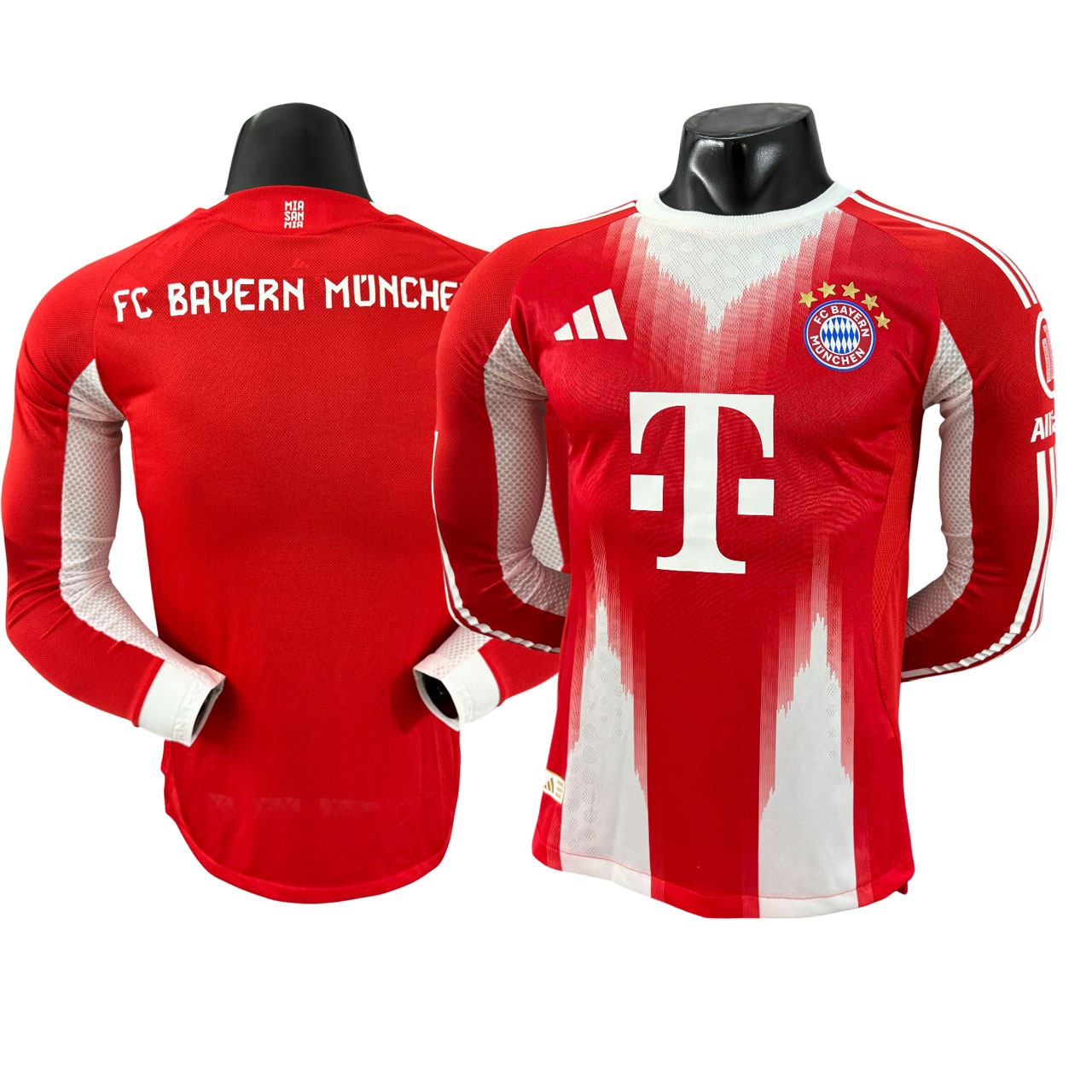 FC Bayern Munich 25/26 Domáci dres dlhým rukávom červený