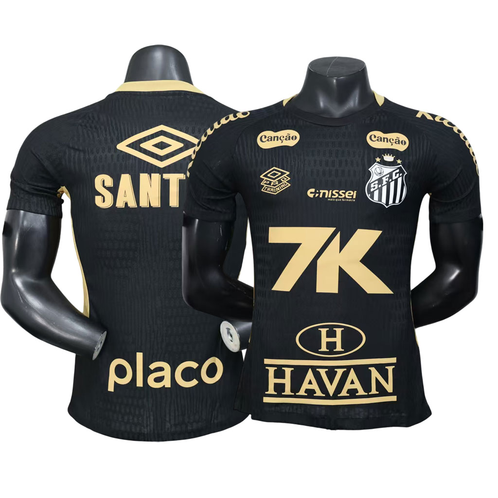 Santos FC 2025 Čierny špeciálny dres Zlaté