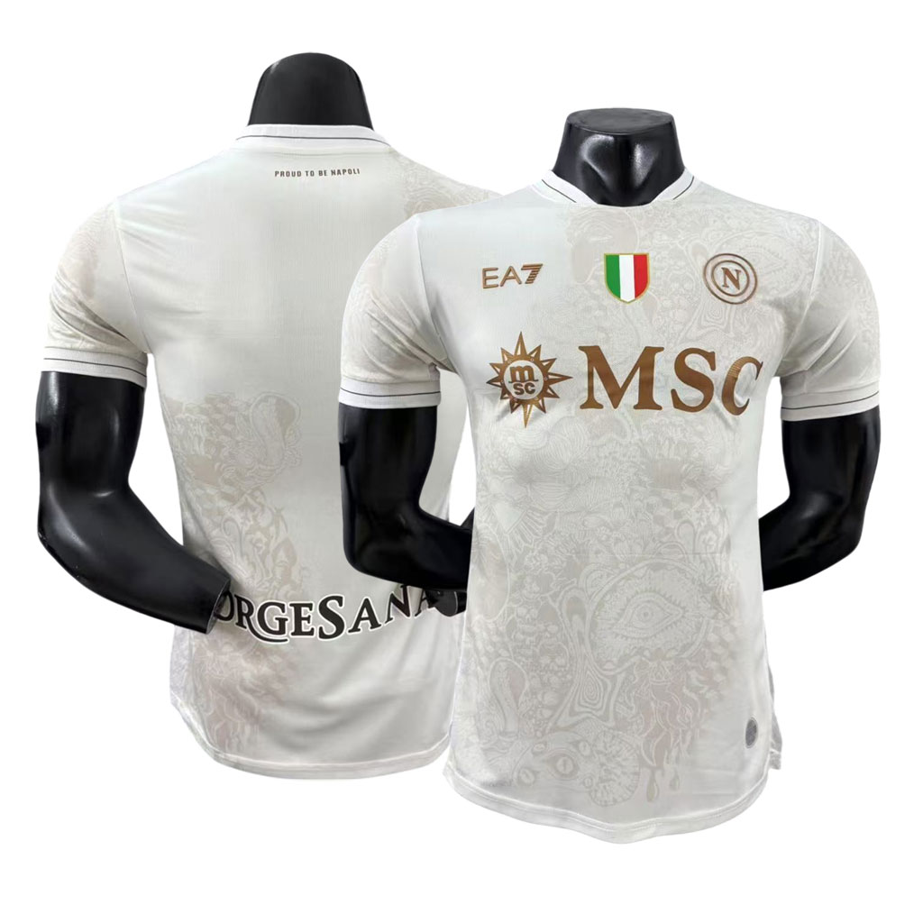 Hosťovský Dres SSC Napoli 2025-26 Serie A off-white