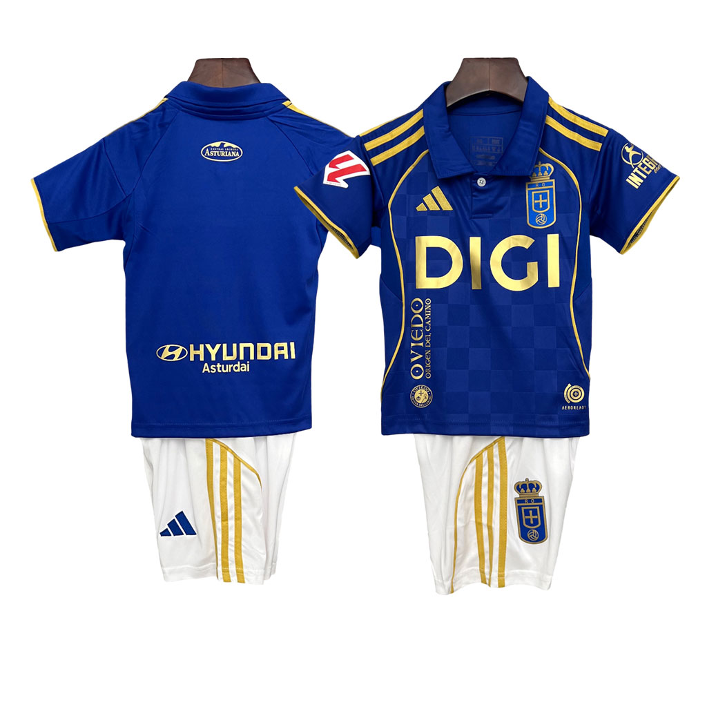 Real Oviedo 202526 La Liga Centenary Domáci Dres pre deti