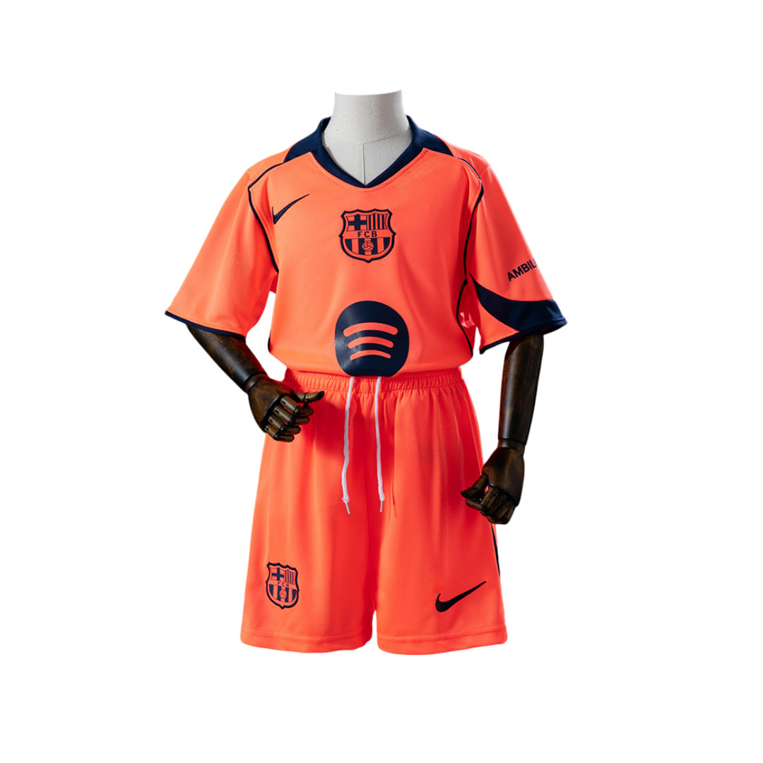 Barcelona-25-26-Tretí-Dres-Detská-Futbalová-Súprava set