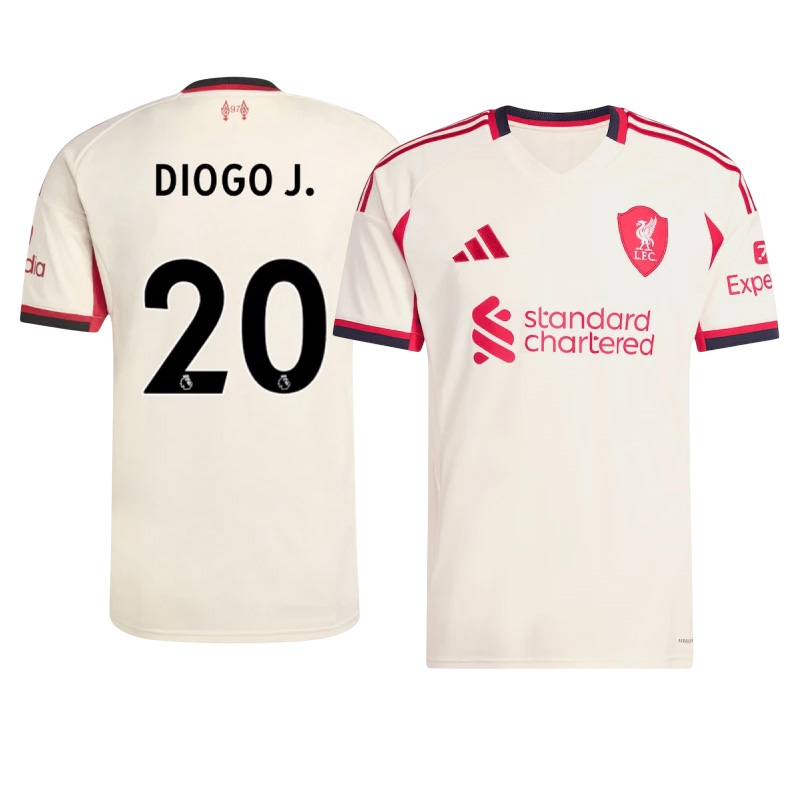 Diogo J 20 Liverpool 25-26 Hosťovský Dres s menom