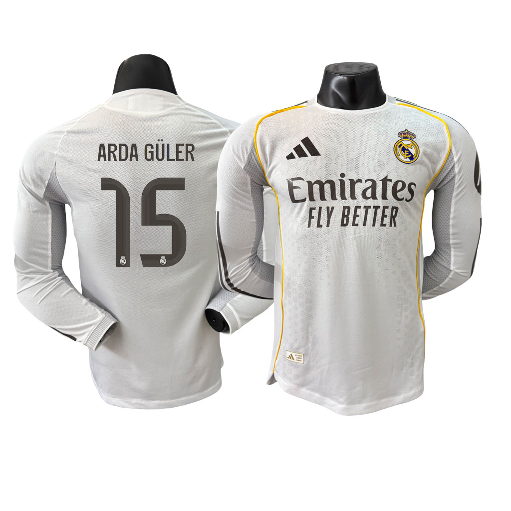 ARDA GÜLER #15 Real Madrid 25-26 Domáci Dres Dlhý Rukáv