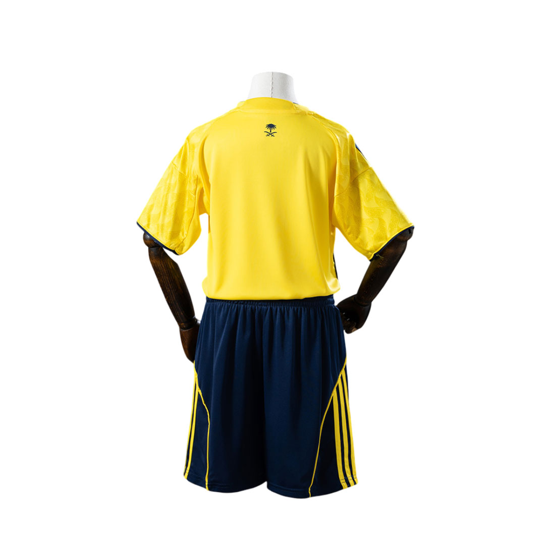 Detský Al-Nassr 25-26 Domáci Dres Žiarivo Žltý so Šortkami