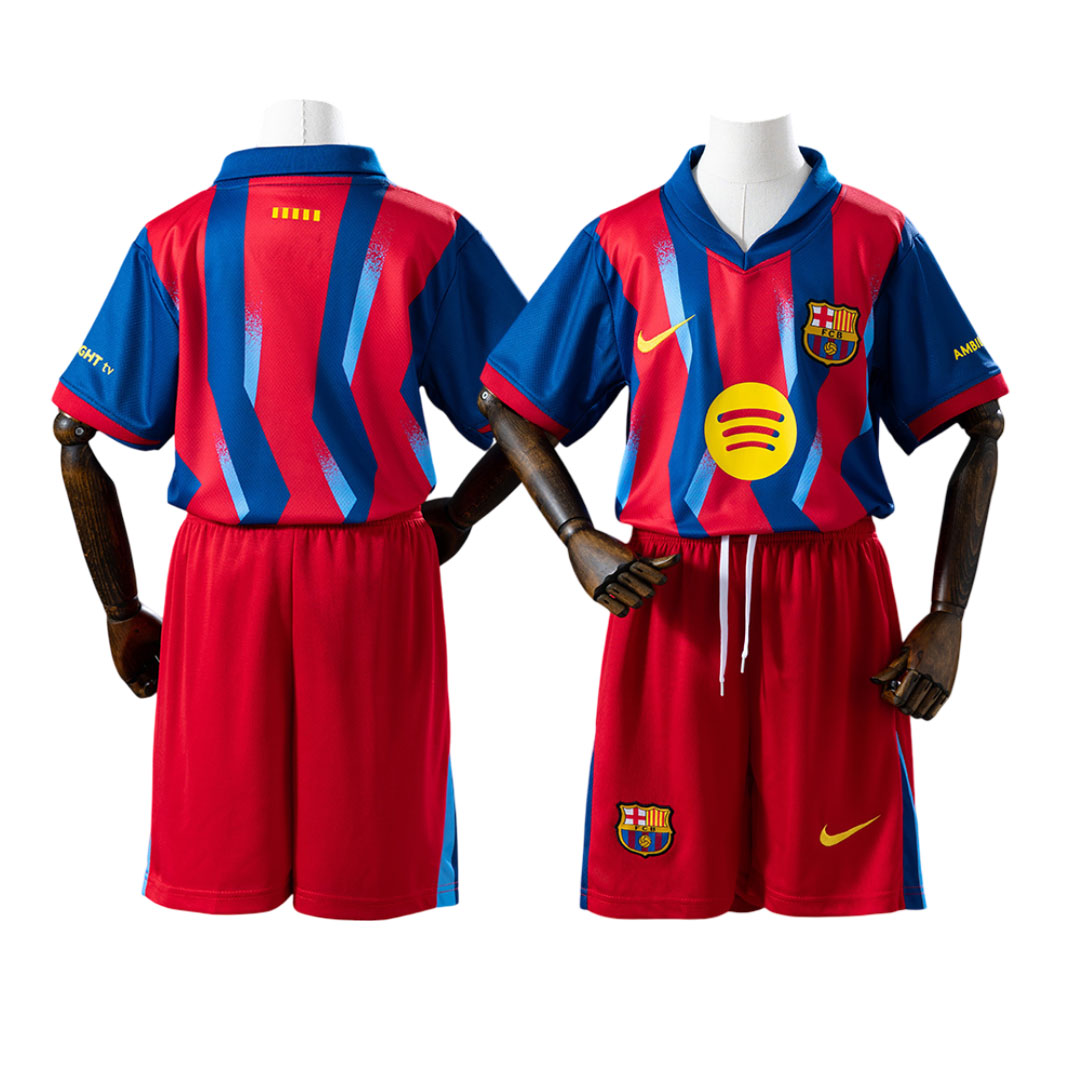 FC Barcelona 25-26 Detský Futbalový Štvrtý dres