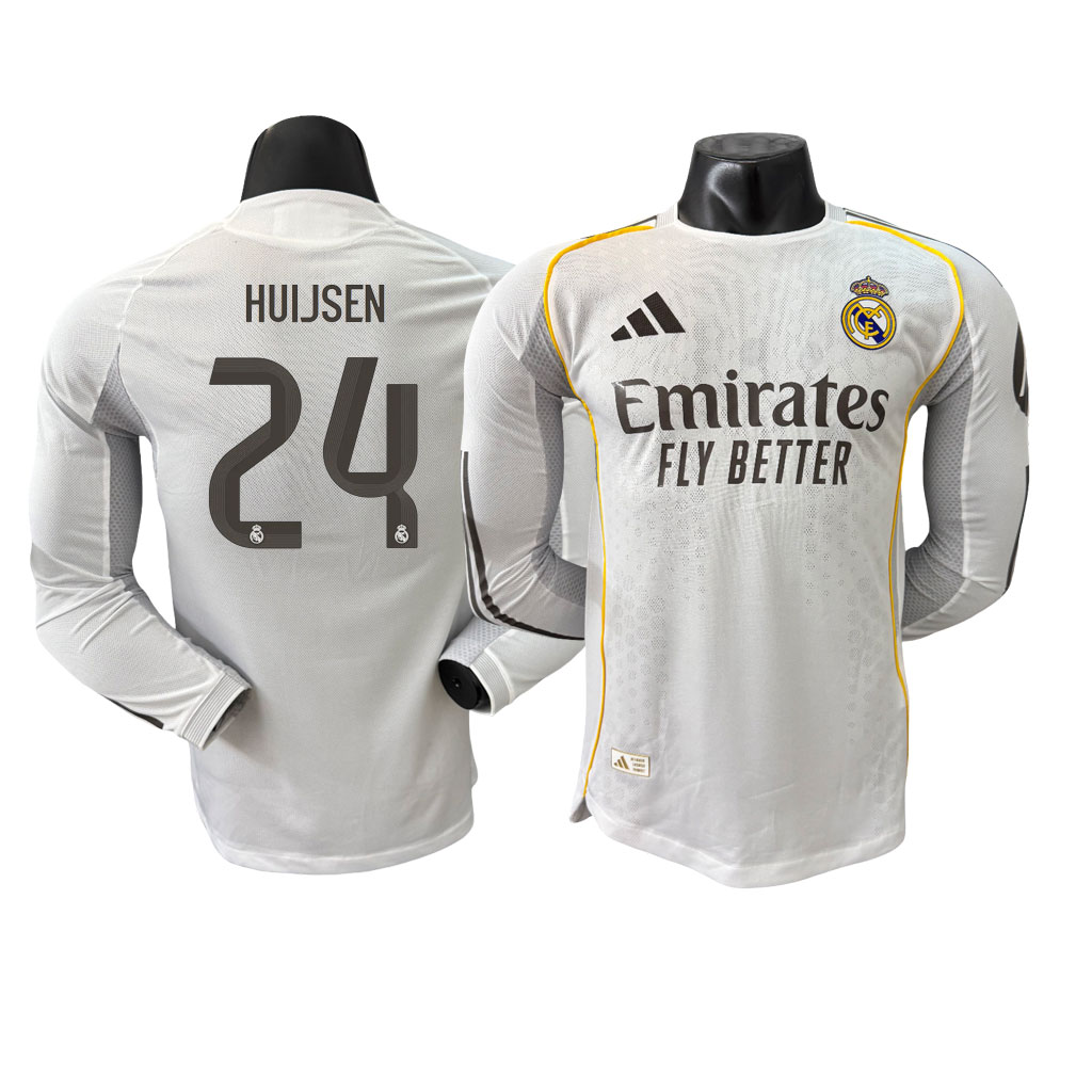 HUIJSEN 24 Real Madrid 25-26 Domáci Dres Dlhý Rukáv