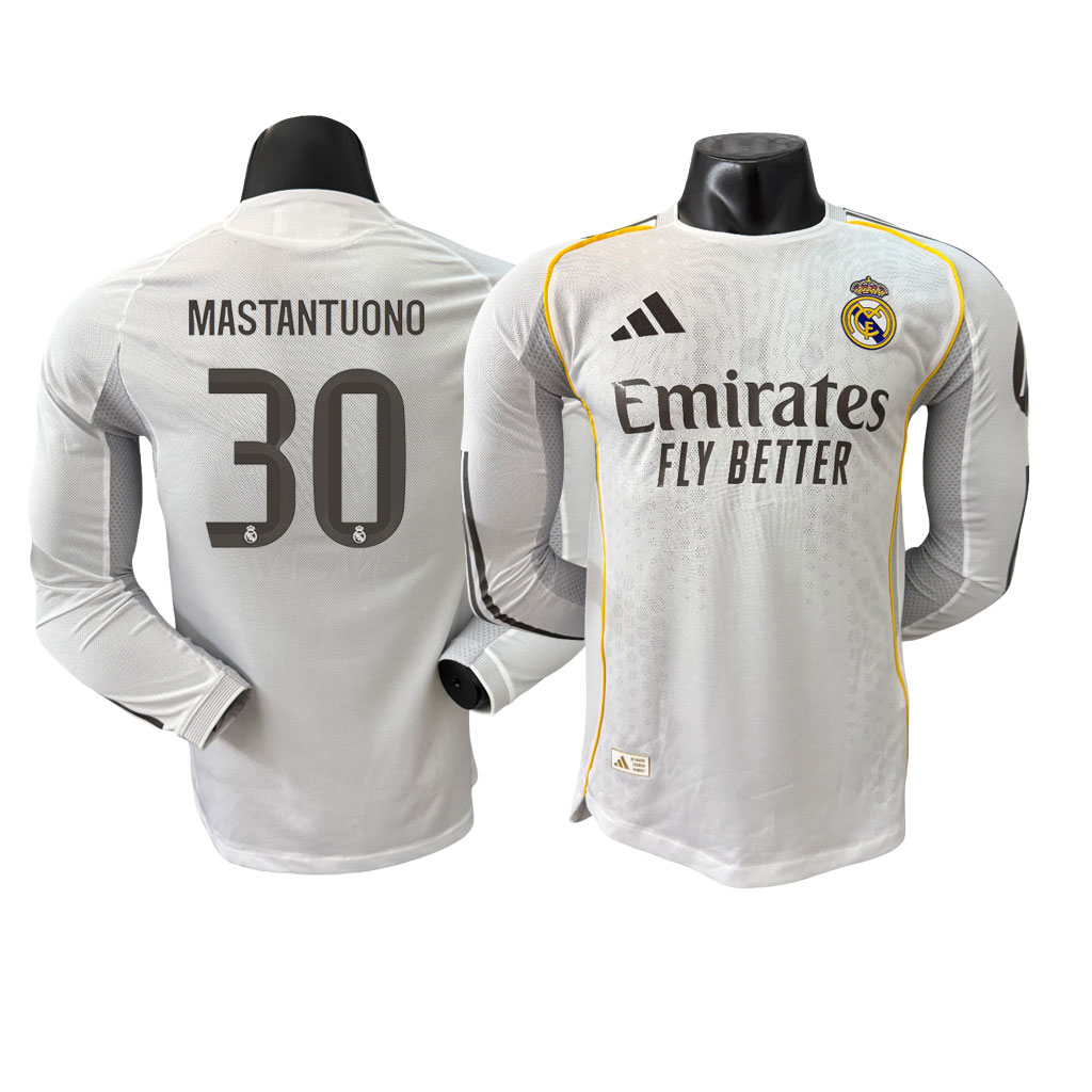 MASTANTUONO 30 Real Madrid 25-26 Domáci Dres Dlhý Rukáv