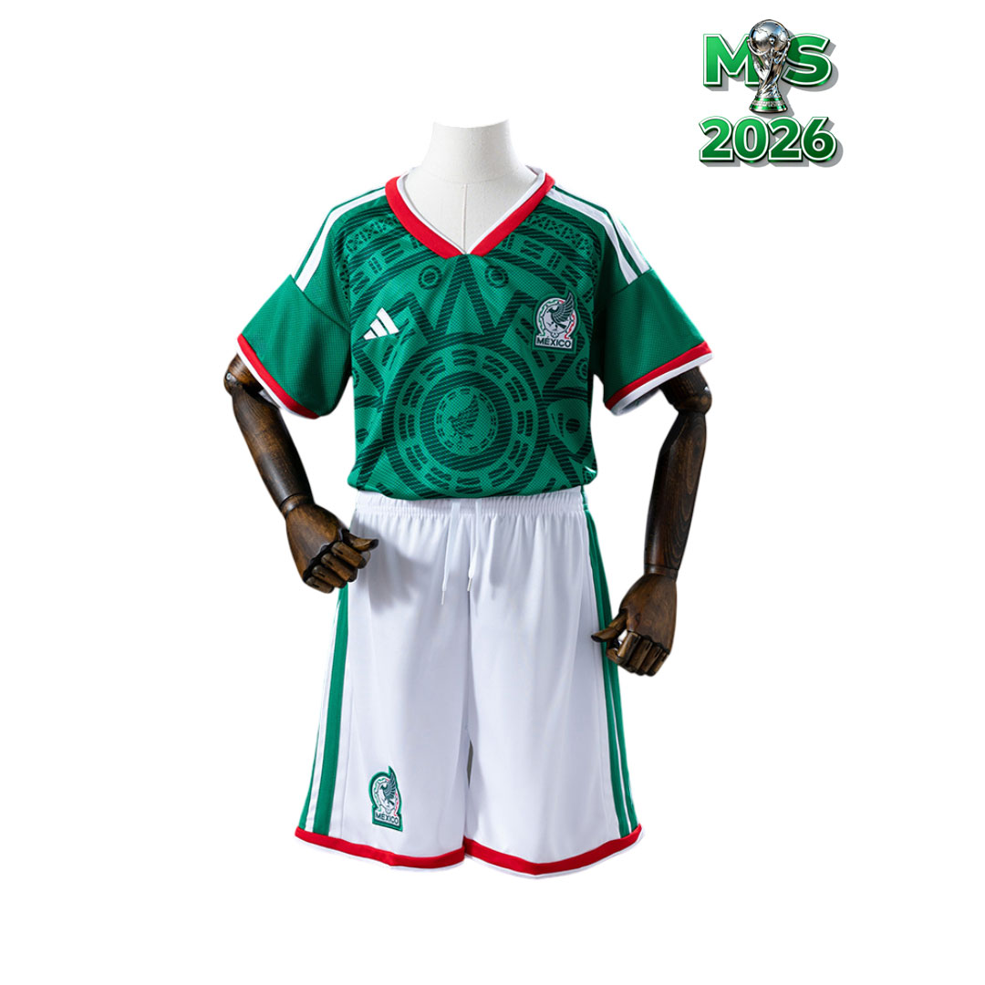 Mexický Detský Futbalový Domáci Dres na MS 2026 pre deti