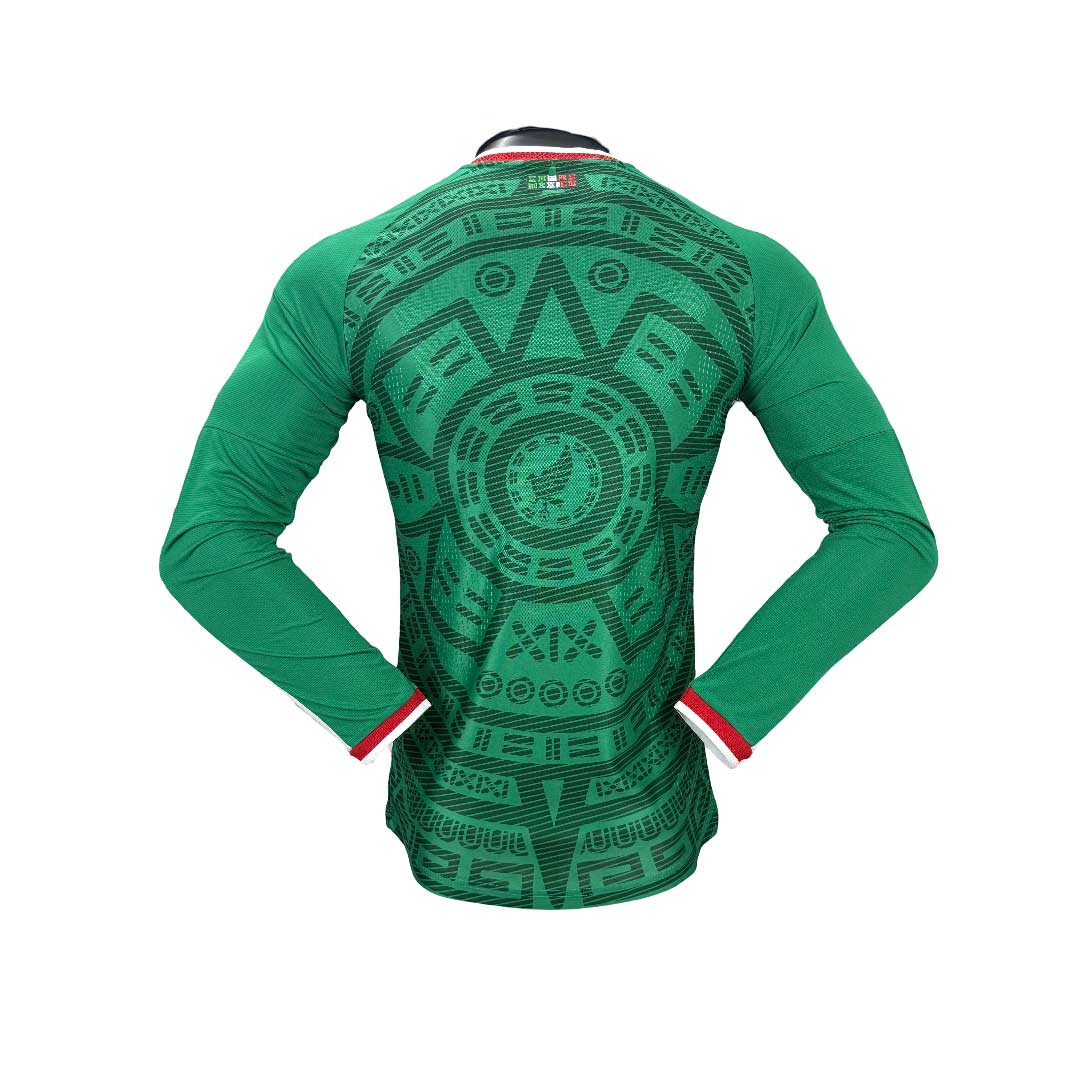 Mexika-Domáci-Dres-MS-2026-Zelený-Dlhý-Rukáv-2