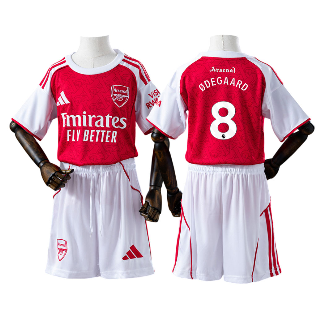 Ødegaard #8 Detský Arsenal 25-26 Domáci Dres s Šortkami