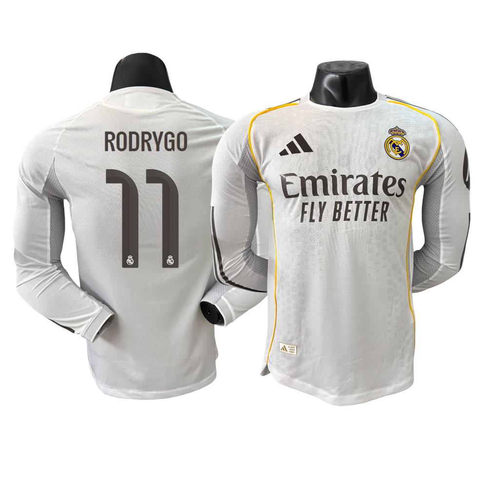 Real Madrid 25-26 Domáci Dres RODRYGO 11 Dlhý Rukáv