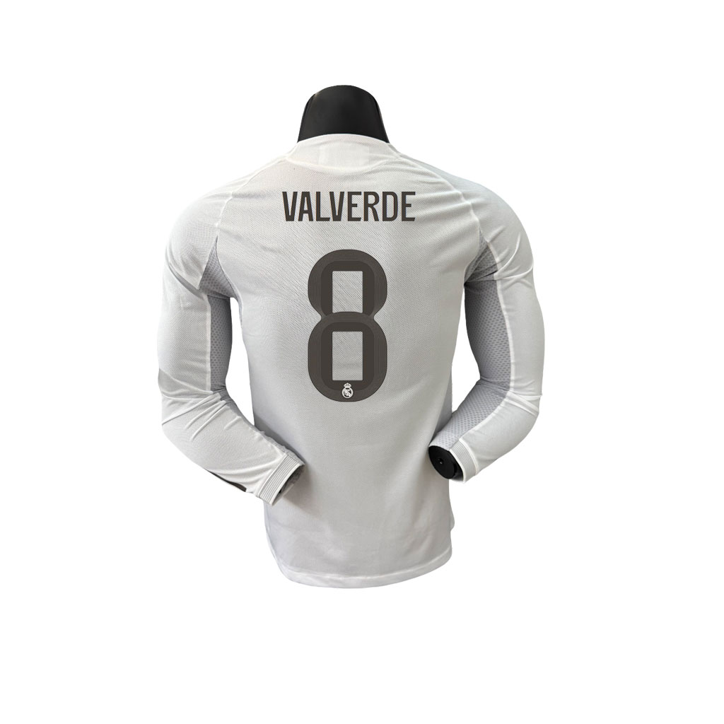 Real Madrid 25-26 Domáci Dres Valverde 8 Dlhý Rukáv
