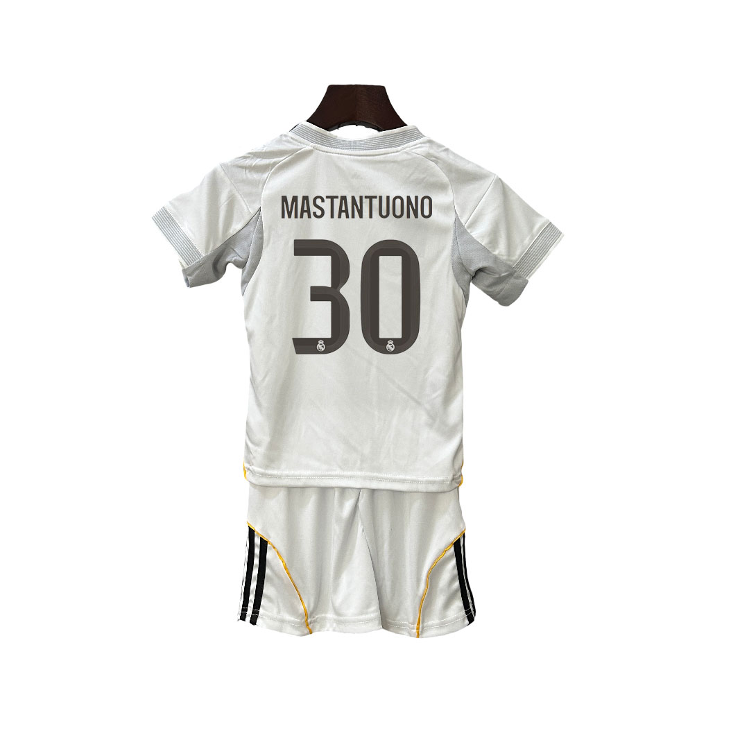Real Madrid 2526 Detský Futbalový Domáci Dres Mastantuono 30 1