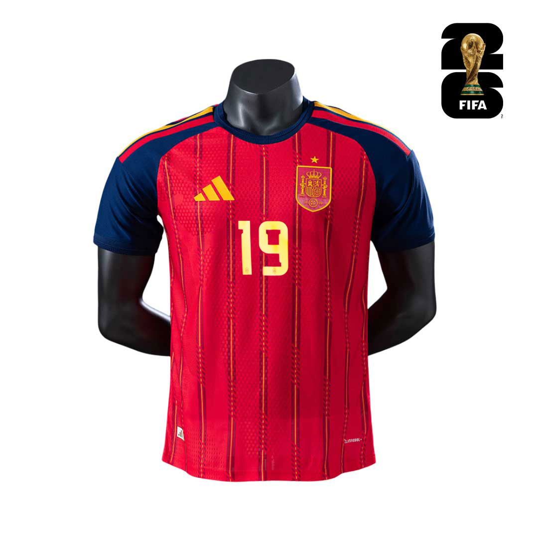 Yamal 19 Španielsko Domáci Dres Červená MS 2026 2