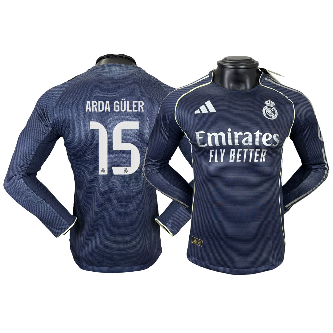 ARDA GÜLER #15 Real Madrid 25-26 Hosťovský Dres Dlhý Rukáv