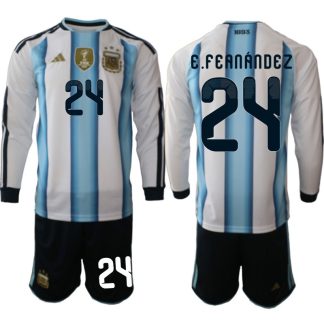 Argentína MS 2026 Domáci Dres E.Fernández 24 Dlhý Rukáv