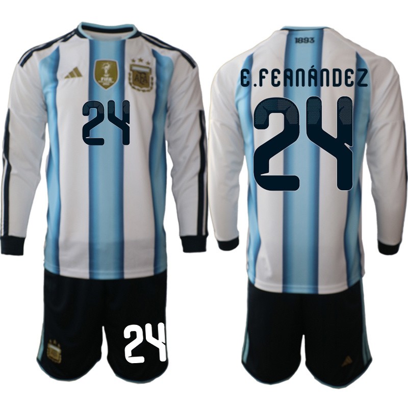 Argentína MS 2026 Domáci Dres E.Fernández 24 Dlhý Rukáv Argentína MS 2026 Domáci Dres E.Fernández 24 Dlhý Rukáv