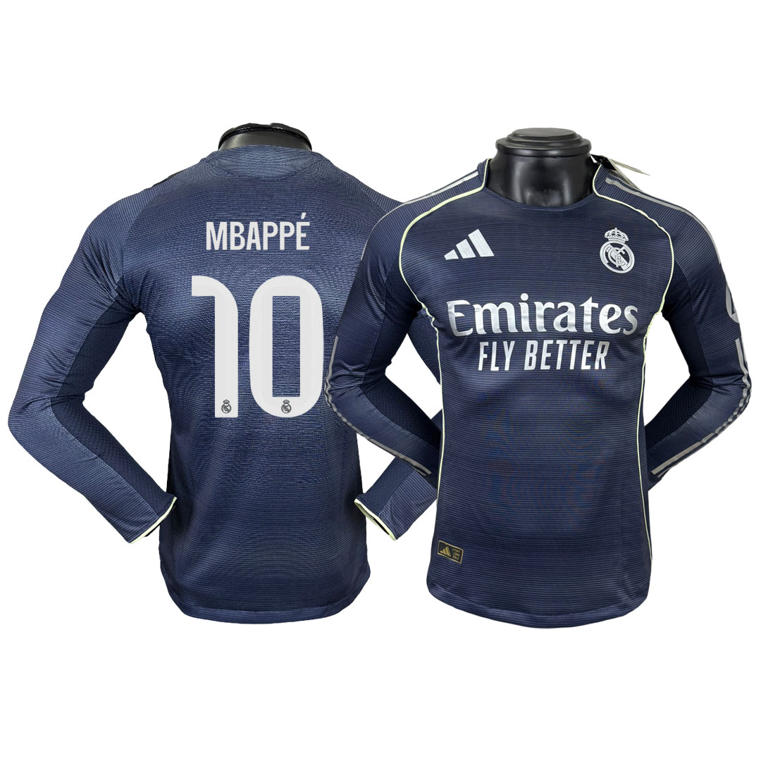 Mbappé 10 Real Madrid 25-26 Hosťovský Dres Dlhý Rukáv