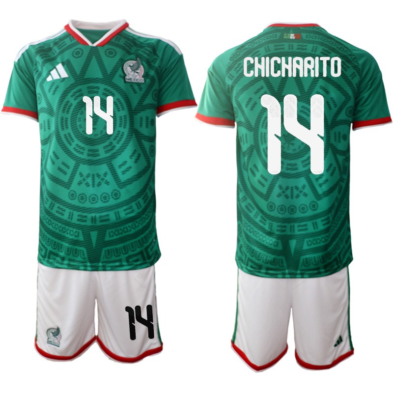 Mexika MS 2026 Domáci Dres Zelený Chicharito #14