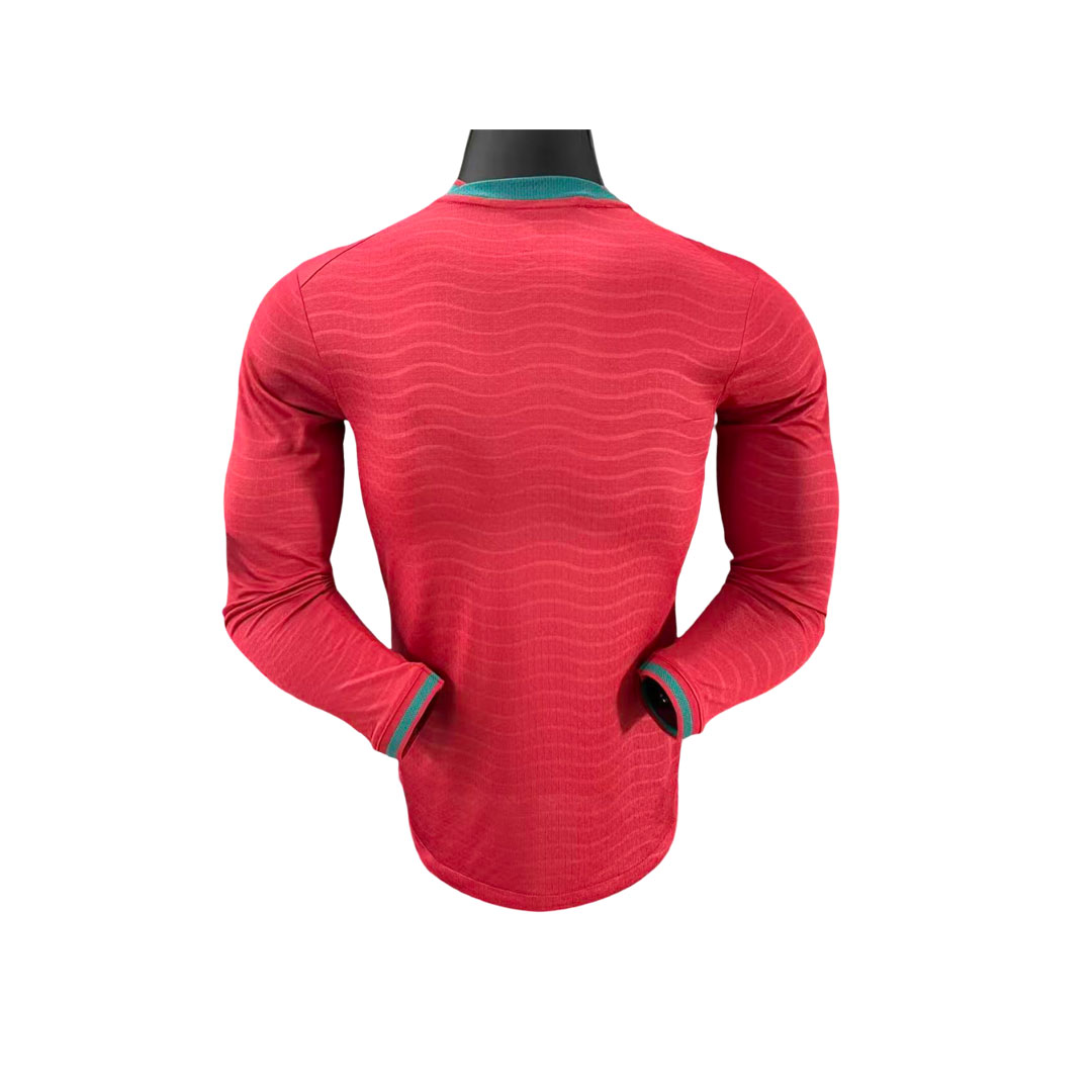 Portugalsko MS 2026 Domáci Dres Červená Dlhý Rukáv 1 Portugalsko MS 2026 Domáci Dres Červená Dlhý Rukáv