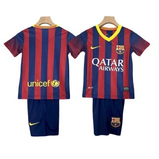 Retro FC Barcelona 201314 Detský Domáci Dres Blaugrana