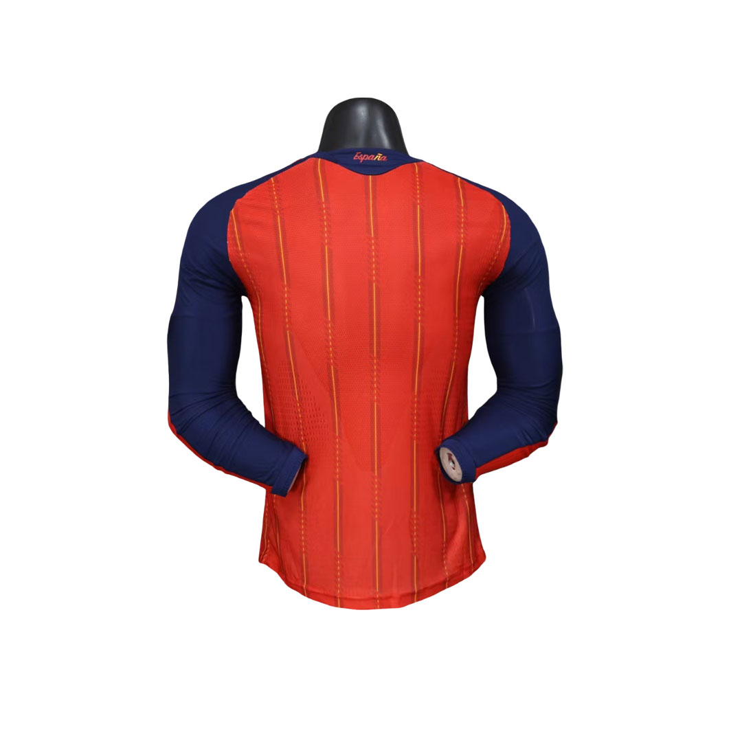 Španielsko Domáci Dres Červená MS 2026 Dlhý Rukáv 1