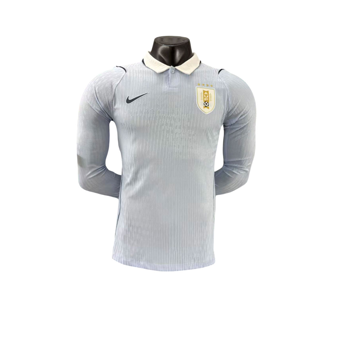 Uruguaj MS 2026 Domáci Futbalový Dres Celeste Dlhý Rukáv 2