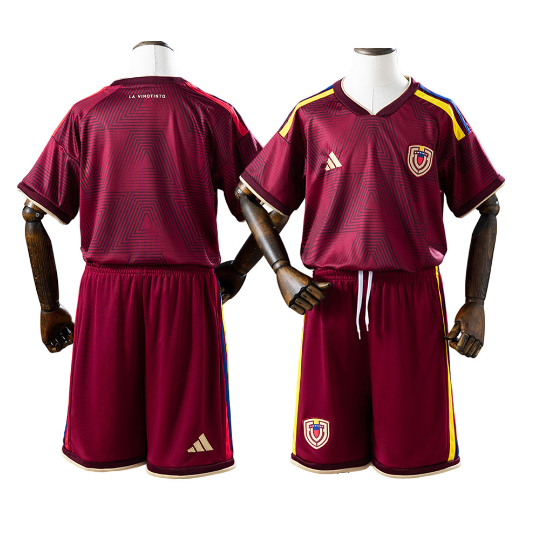 Venezuela MS 2026 – Detský Domáci Futbalový Dres Bordový