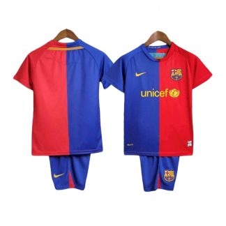 Barcelona 0809 domáci retro detský dres modro-červený