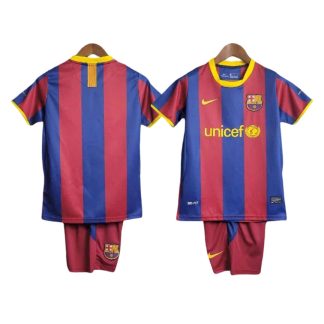 Retro FC Barcelona 10 11 Detský Domáci Dres modro-červený