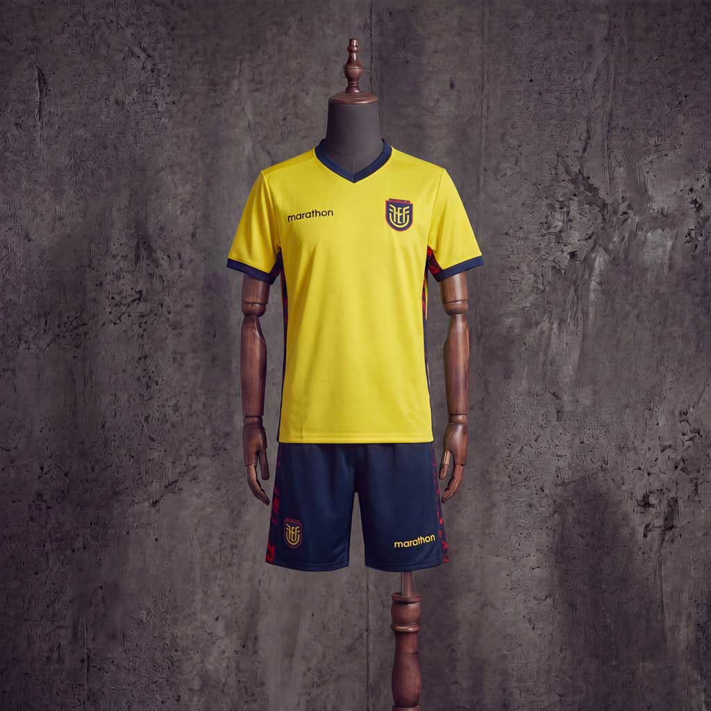 Detský Ekvádor MS 2026 Domáci Futbalový Set – Žltý Dres