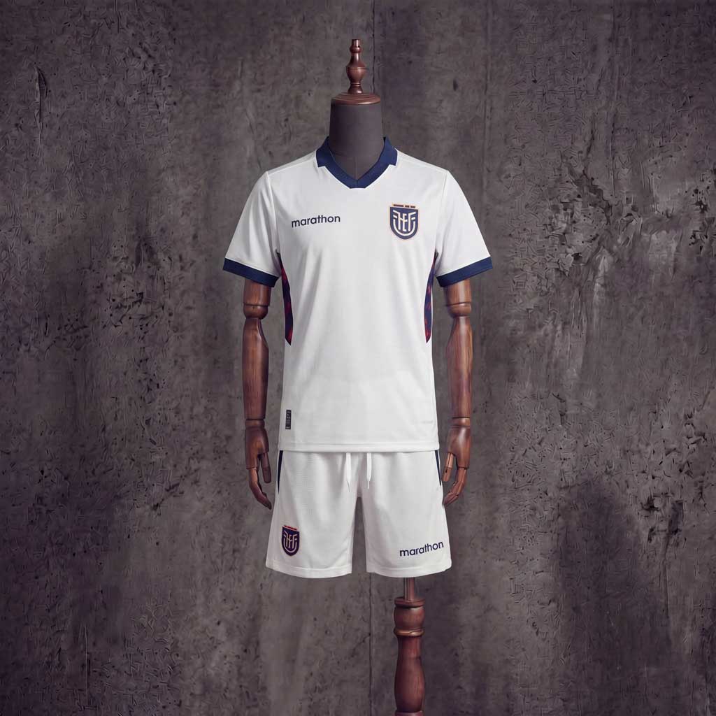 Ekvádor MS 2026 Detský Hosťovský Futbalový Set + Šortky