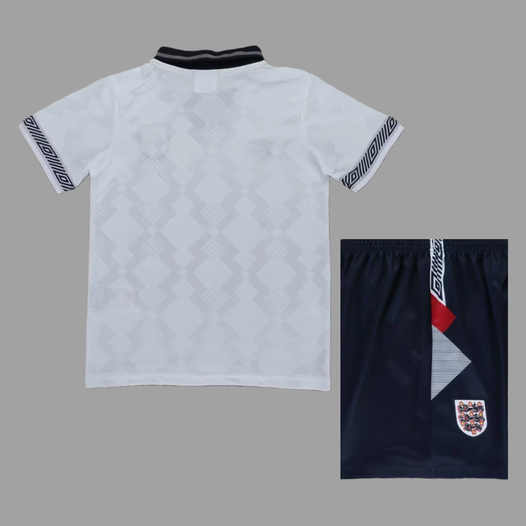 Retro Anglicko 1990 Detský Domáci Futbalový Dres Retro Anglicko 1990 Detský Domáci Futbalový Dres