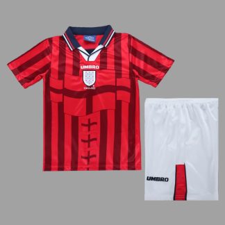 Retro Anglicko 1998 Detský Hosťovský Futbalový Dres
