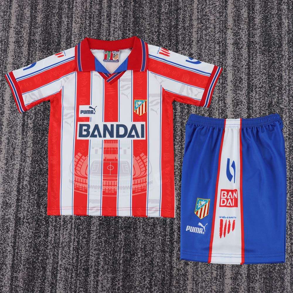 Retro Atlético Madrid 1996-97 domáci komplet pre deti