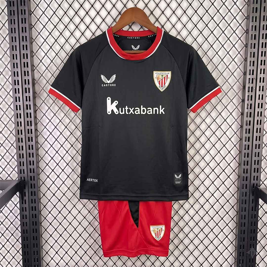 Detský Athletic Bilbao 2627 Hosťovský Futbalový Set Čierny Komplet