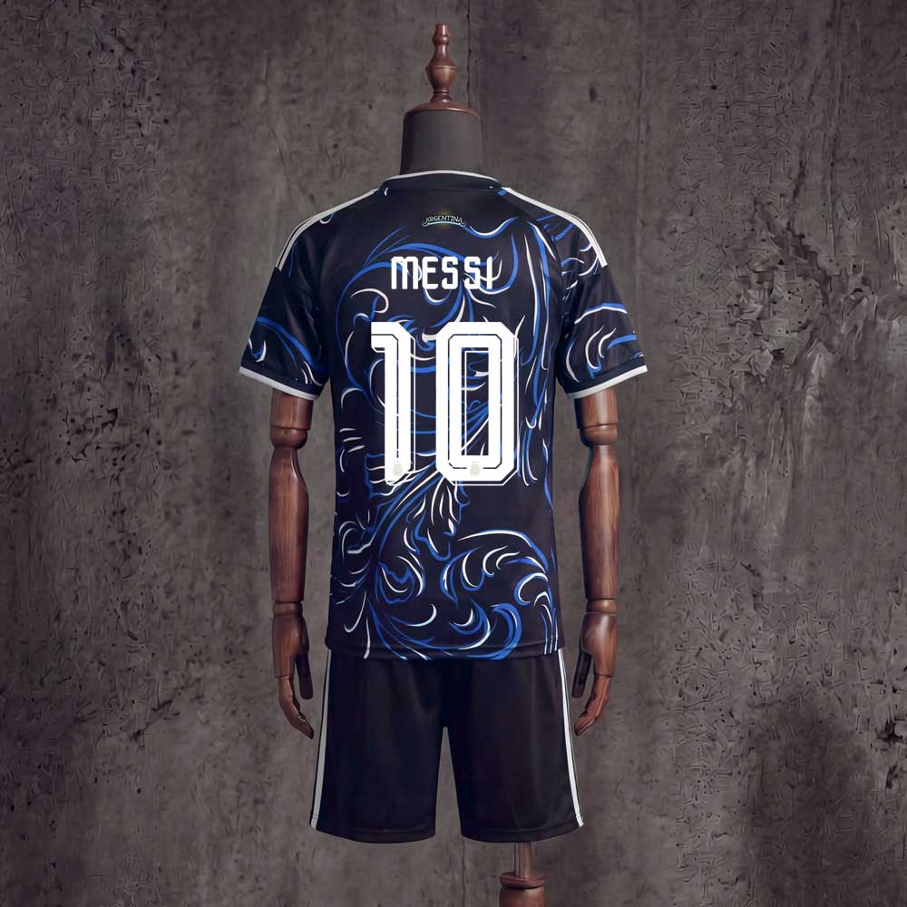 MESSI 10 Argentína MS 2026 Detský hosťovský dres čiernom
