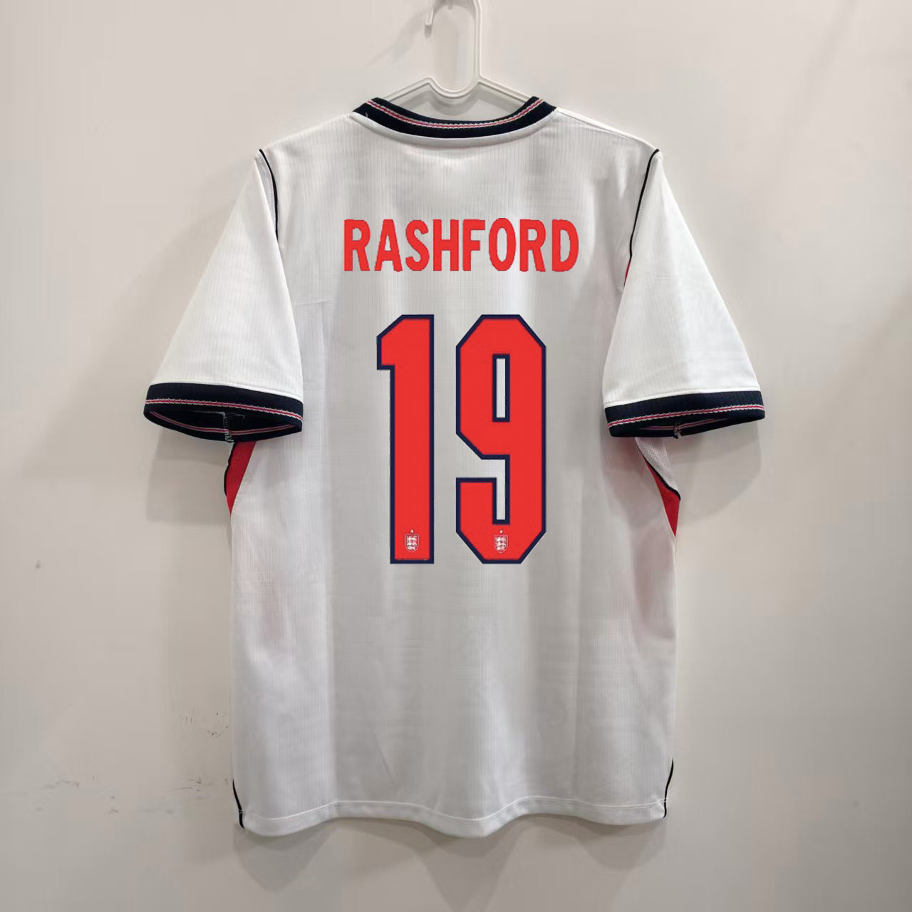 Anglicko 2026 MS Domáci dres Biely futbalový dres RASHFORD 19 s potlačou