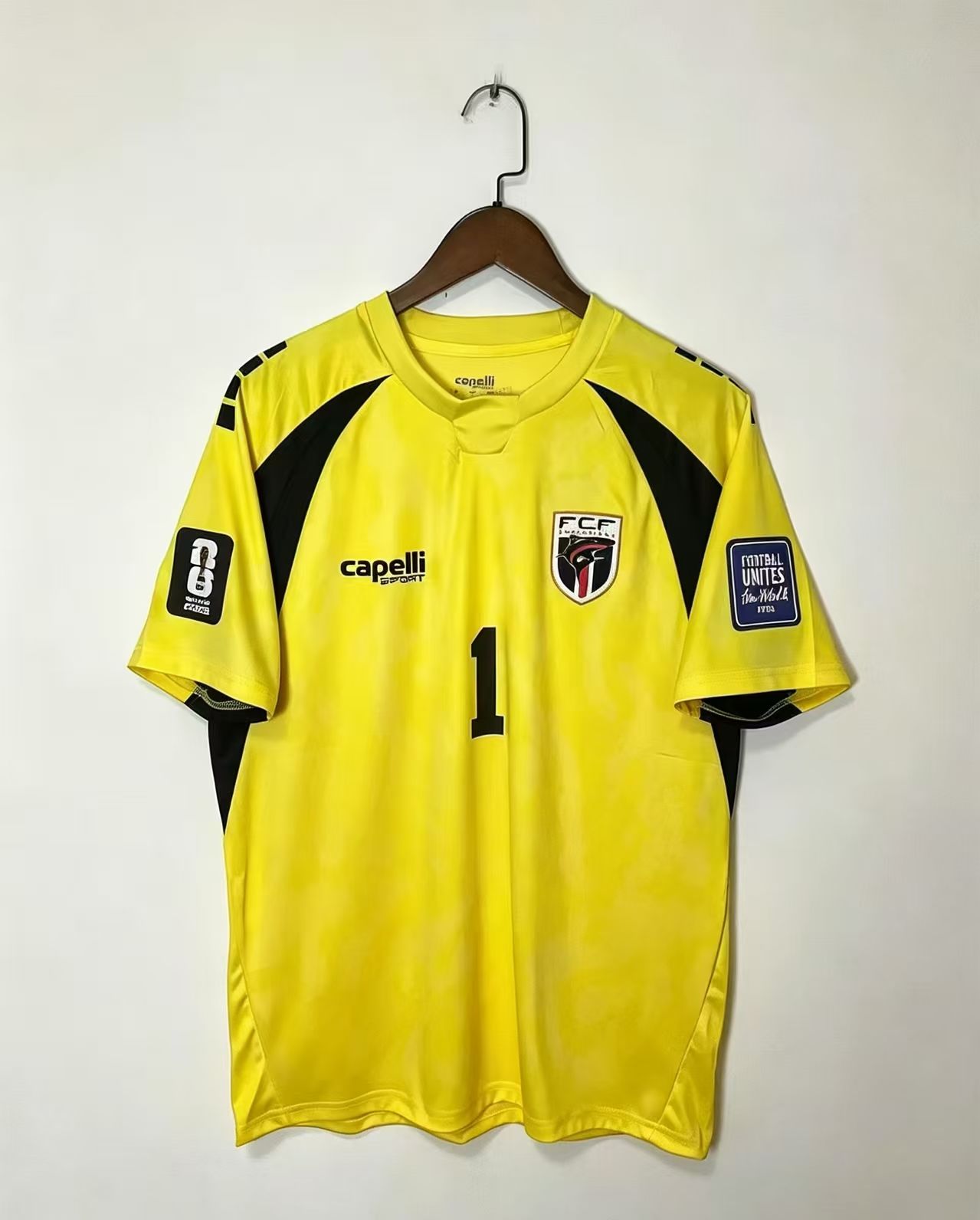 Kapverdy 2026 Brankársky dres VOZINHA 1 žltý - Pánsky futbalový dres – Obrázok 2