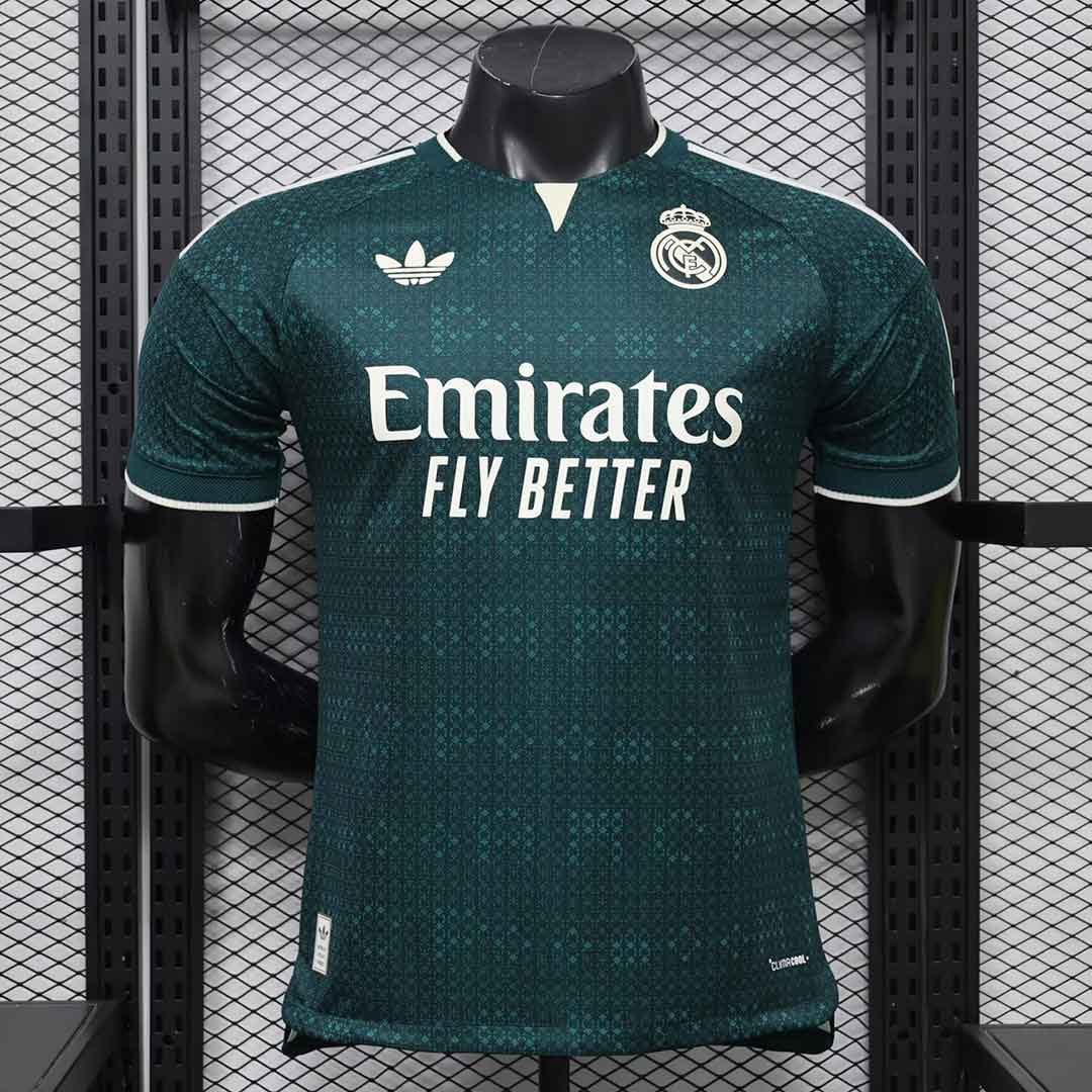 Real Madrid 26/27 hosťovský futbalový dres – tmavozelený