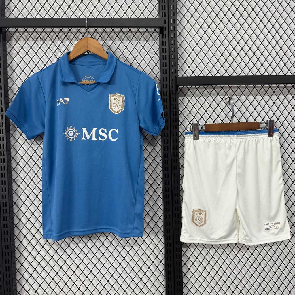 SSC Napoli 26 27 detský domáci dres 100 rokov klubu svetlomodrý