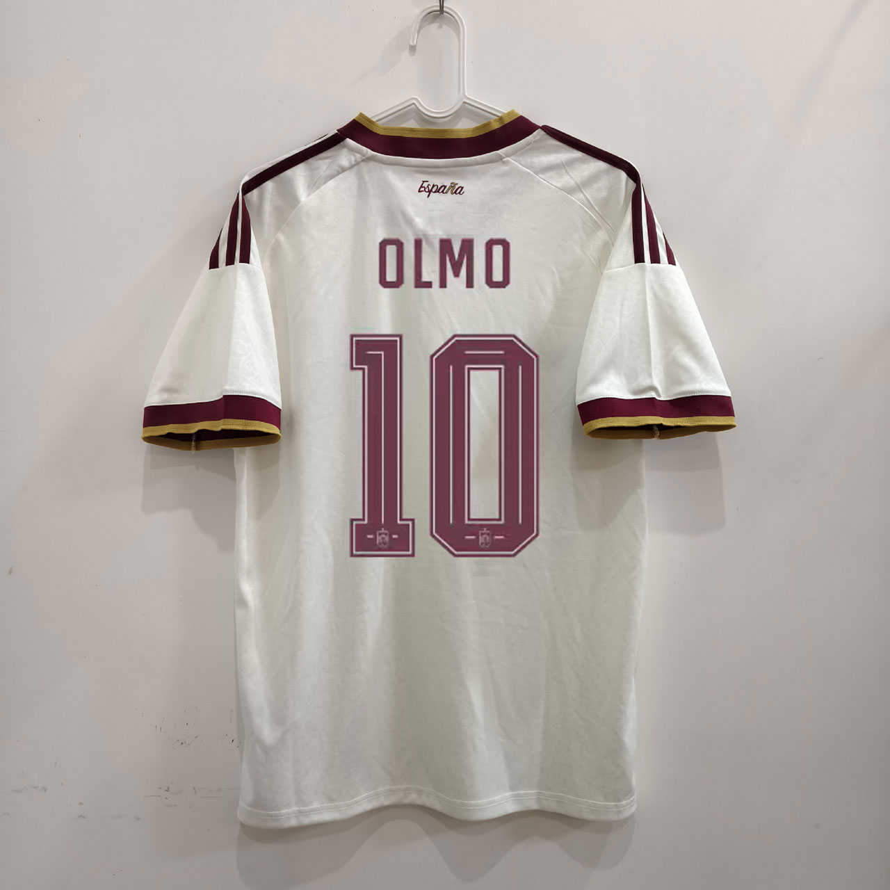 Španielsko MS 2026 vonkajší dres OLMO 10 biely
