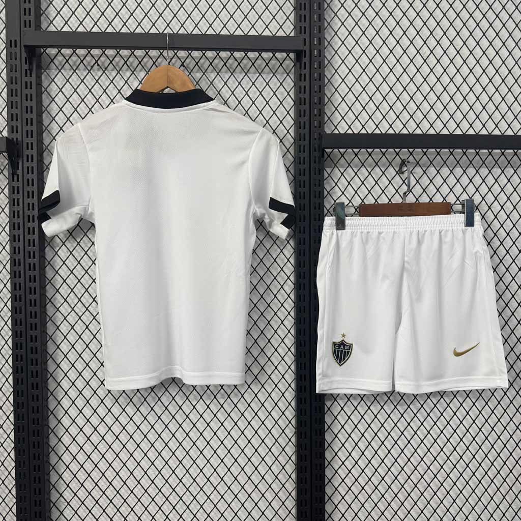 Atlético Mineiro 2026 detská hosťovská futbalová súprava bielo