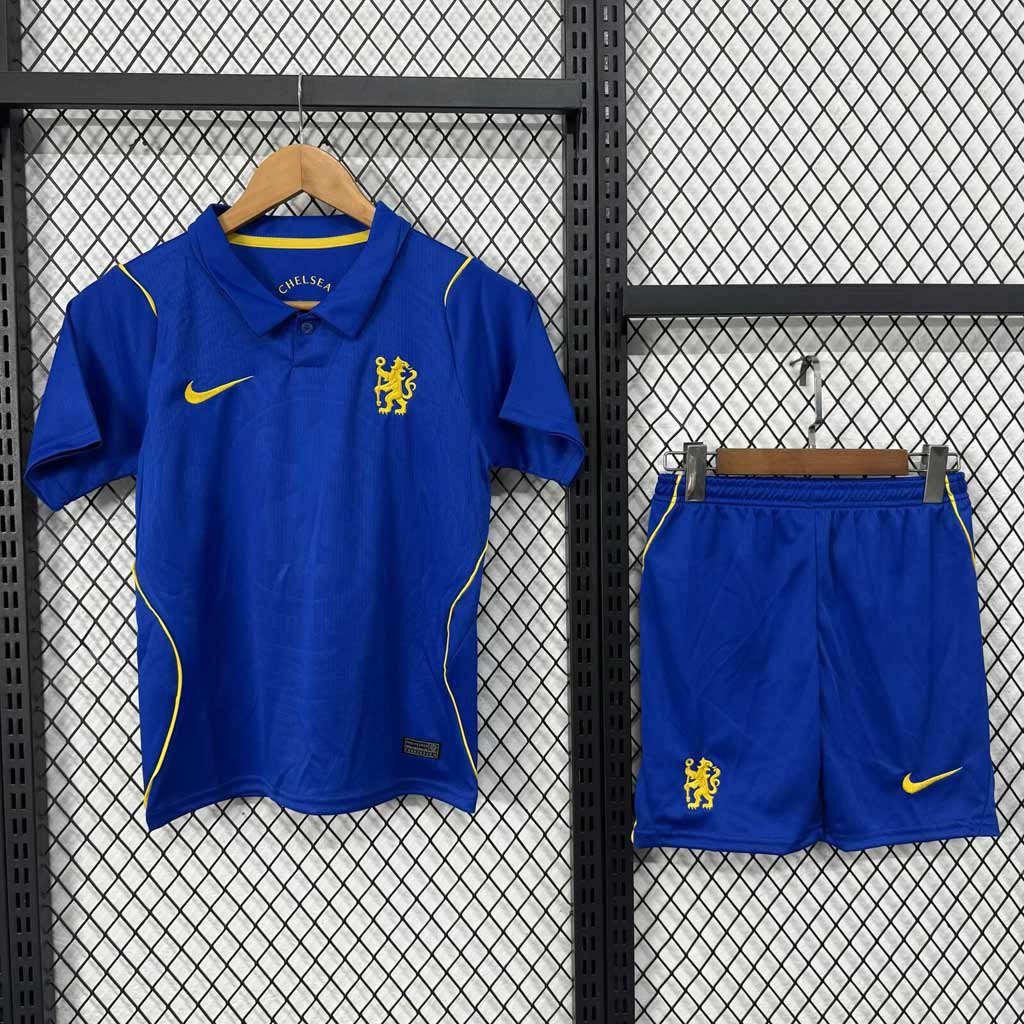 Chelsea FC 26 27 detský domáci dres so šortkami modrý