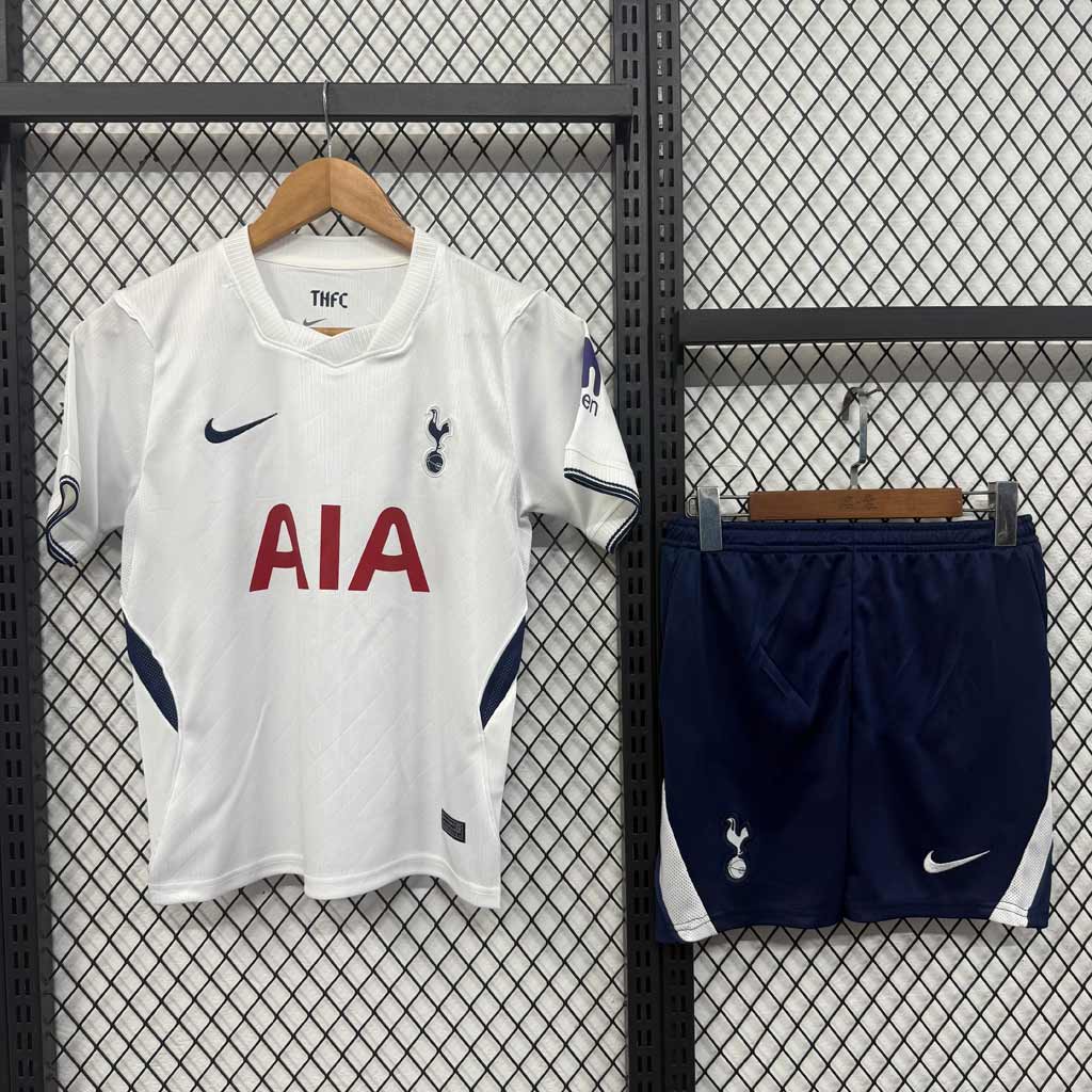 Detský futbalový dres a šortky Hotspur 26 27 Domáci Biely