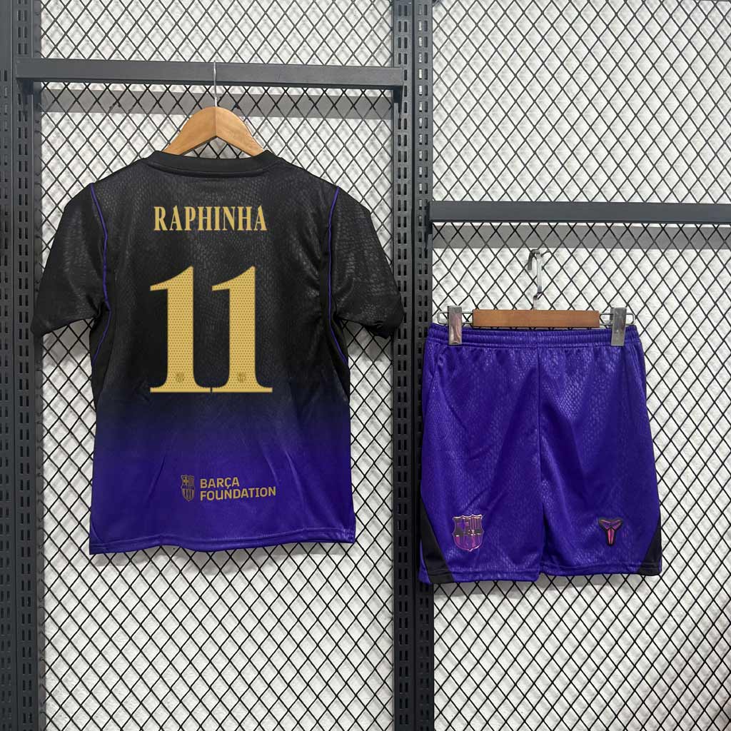Detský futbalový komplet FC Barcelona 26 27 RAPHINHA 11